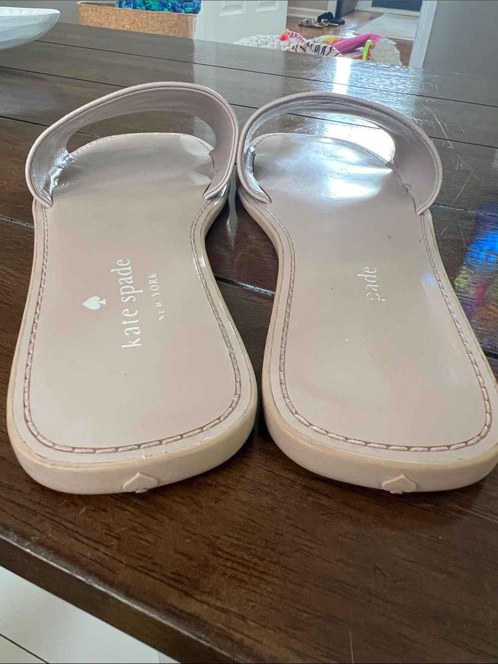 kate spade Blush Pink Logo Slide Sandals - Picture 3 of 5